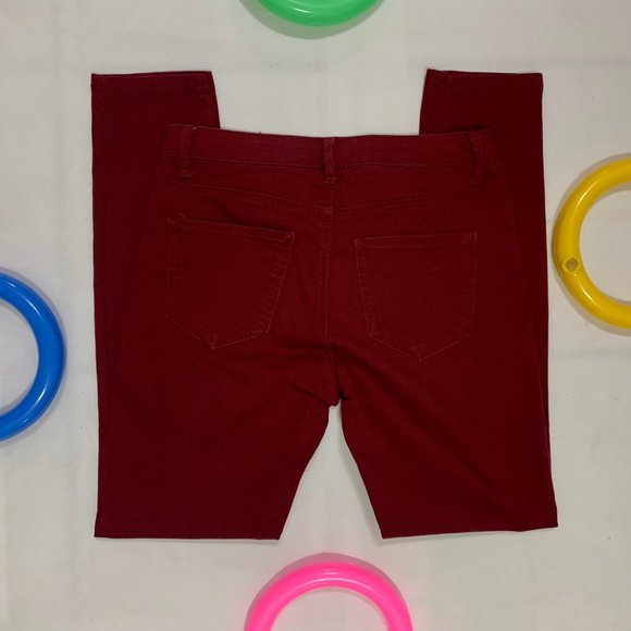 🌀 Forever21 Wine Ankle Pants - Picture 3 of 7